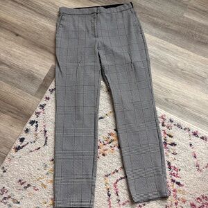 Zara Black and White Patterned Pants